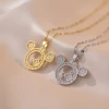 The female Internet celebrity Mickey's versatile double-layer style diamond-encrusted Instagram niche accessory collarbone chain Application Scenario